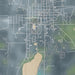 Long Prairie Minnesota Map Print in Afternoon Style Zoomed In Close Up Showing Details