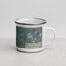 Right View Custom Long Prairie Minnesota Map Enamel Mug in Afternoon