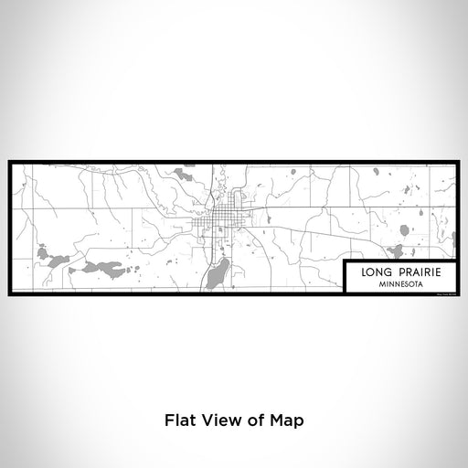 Flat View of Map Custom Long Prairie Minnesota Map Enamel Mug in Classic