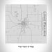 Rendered View of Long Prairie Minnesota Map Engraving on 17oz Stainless Steel Insulated Tumbler