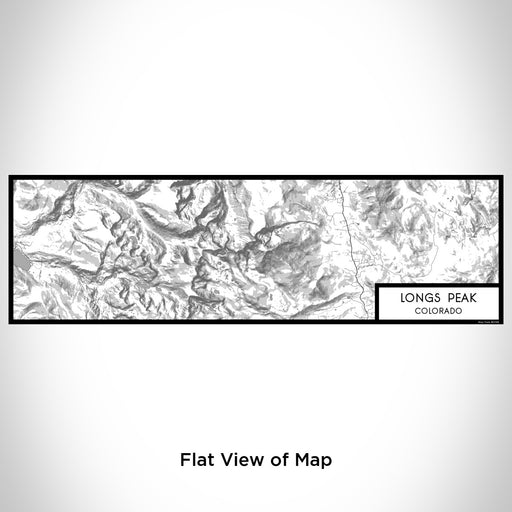 Flat View of Map Custom Longs Peak Colorado Map Enamel Mug in Classic