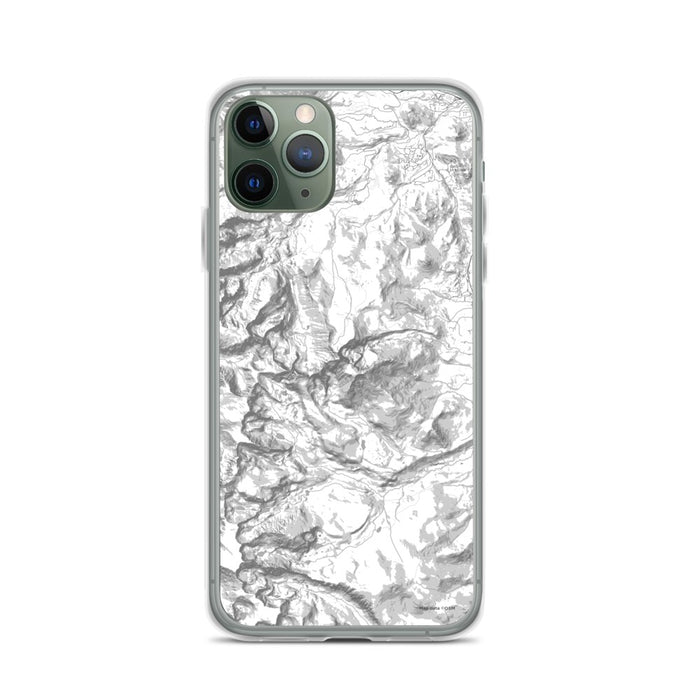Custom iPhone 11 Pro Longs Peak Colorado Map Phone Case in Classic