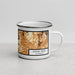 Right View Custom Longs Peak Colorado Map Enamel Mug in Ember