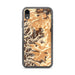 Custom iPhone XR Longs Peak Colorado Map Phone Case in Ember