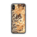 Custom iPhone X/XS Longs Peak Colorado Map Phone Case in Ember