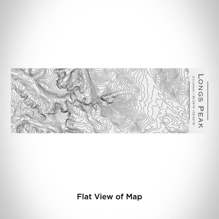 Rendered View of Longs Peak Colorado Map Engraving on 10oz Stainless Steel Insulated Cup with Sliding Lid in White