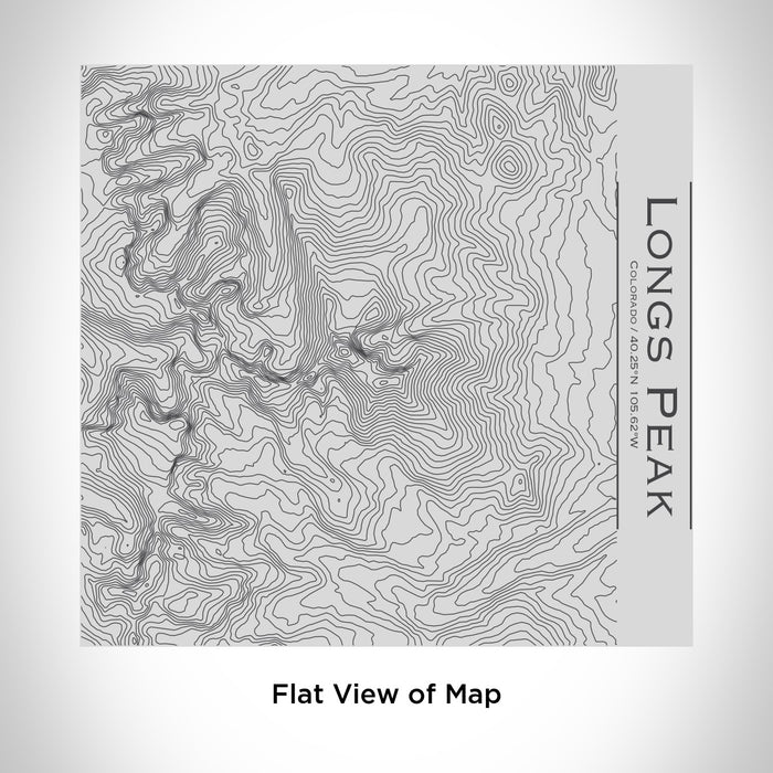 Rendered View of Longs Peak Colorado Map Engraving on 17oz Stainless Steel Insulated Tumbler