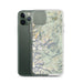Custom Longs Peak Colorado Map Phone Case in Woodblock