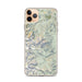 Custom iPhone 11 Pro Max Longs Peak Colorado Map Phone Case in Woodblock