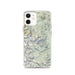Custom iPhone 12 Longs Peak Colorado Map Phone Case in Woodblock
