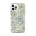 Custom iPhone 12 Pro Max Longs Peak Colorado Map Phone Case in Woodblock