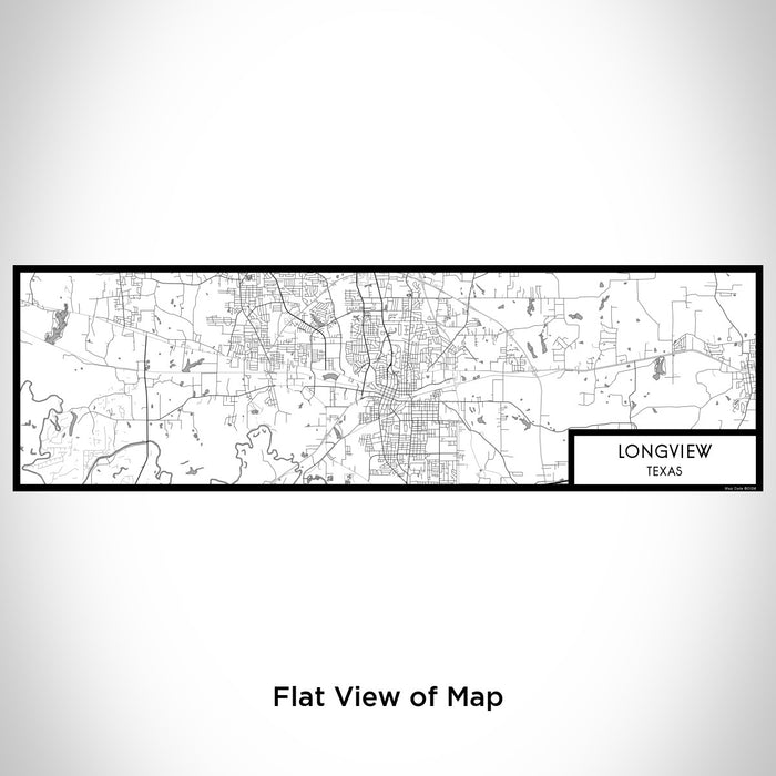 Flat View of Map Custom Longview Texas Map Enamel Mug in Classic