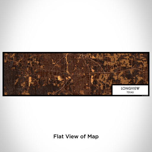 Flat View of Map Custom Longview Texas Map Enamel Mug in Ember