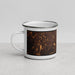 Left View Custom Longview Texas Map Enamel Mug in Ember