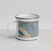 Left View Custom Longview Washington Map Enamel Mug in Afternoon