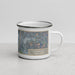 Right View Custom Longview Washington Map Enamel Mug in Afternoon