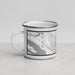 Left View Custom Longview Washington Map Enamel Mug in Classic