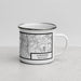 Right View Custom Longview Washington Map Enamel Mug in Classic