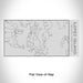 Rendered View of Lopez Island Washington Map Engraving on 17oz Stainless Steel Insulated Cola Bottle