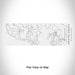 Rendered View of Lopez Island Washington Map Engraving on 10oz Stainless Steel Insulated Cup with Sliding Lid in White