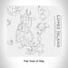 Rendered View of Lopez Island Washington Map Engraving on 17oz Stainless Steel Insulated Tumbler in White