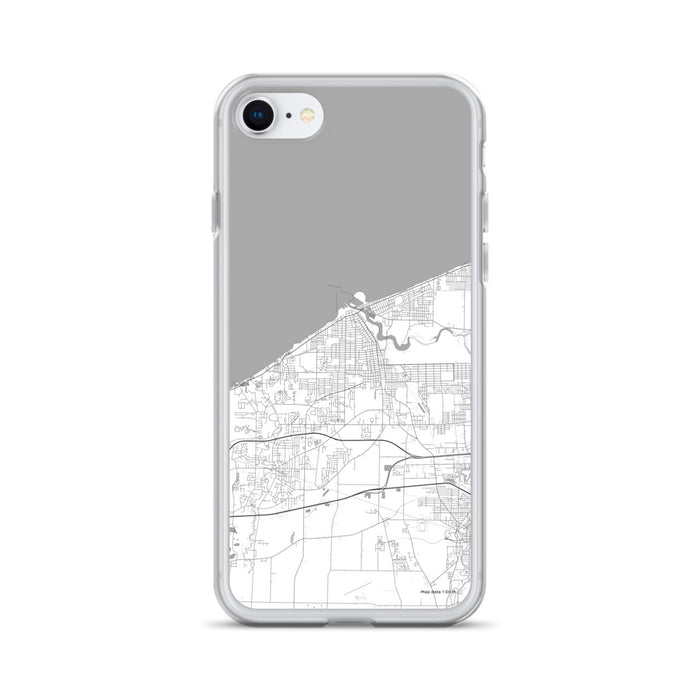 Custom Lorain Ohio Map iPhone SE Phone Case in Classic