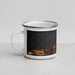 Left View Custom Lorain Ohio Map Enamel Mug in Ember