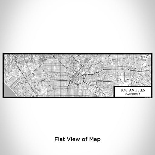 Flat View of Map Custom Los Angeles California Map Enamel Mug in Classic