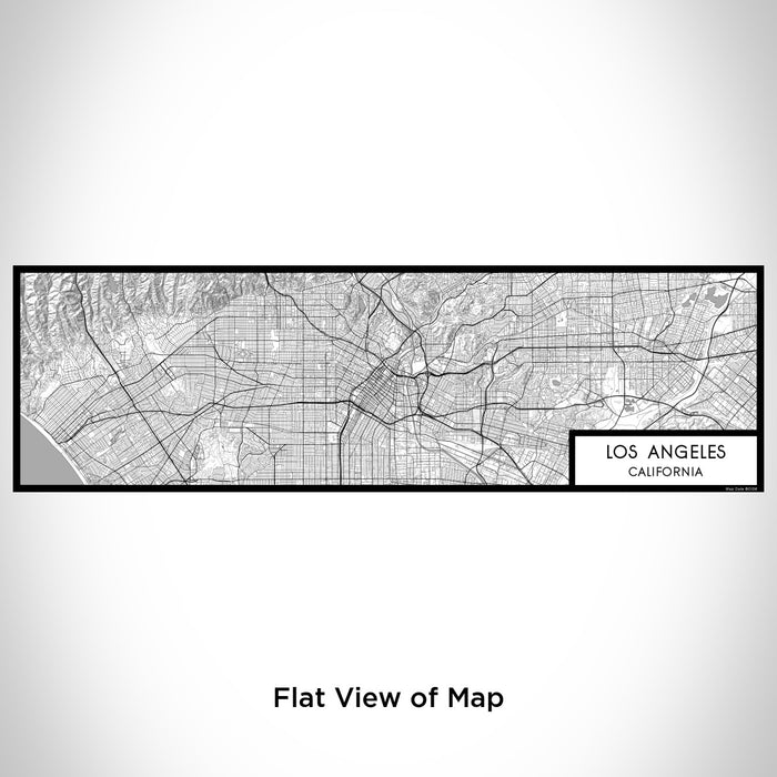 Flat View of Map Custom Los Angeles California Map Enamel Mug in Classic