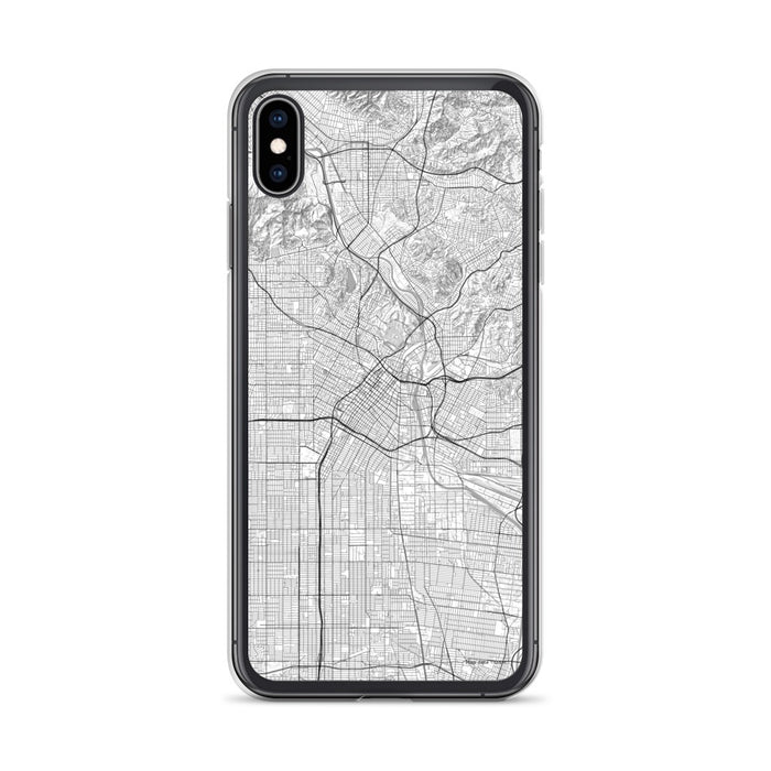 Custom Los Angeles California Map Phone Case in Classic
