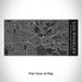 Rendered View of Los Angeles California Map Engraving on 17oz Stainless Steel Insulated Cola Bottle in Black