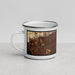 Left View Custom Los Angeles California Map Enamel Mug in Ember