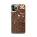 Custom Los Angeles California Map Phone Case in Ember