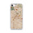 Custom Los Angeles California Map iPhone SE Phone Case in Woodblock