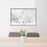 24x36 Los Gatos California Map Print Lanscape Orientation in Classic Style Behind 2 Chairs Table and Potted Plant