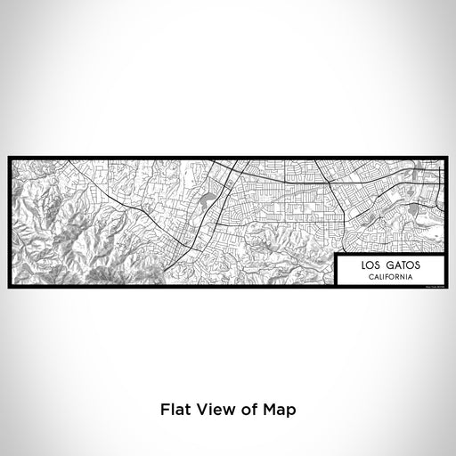 Flat View of Map Custom Los Gatos California Map Enamel Mug in Classic