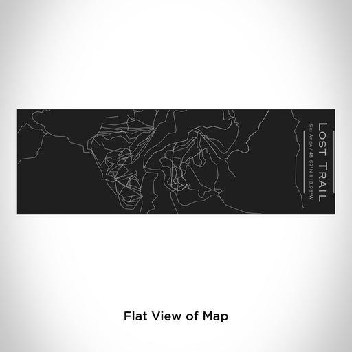 Rendered View of Lost Trail Ski Area Map Engraving on 10oz Stainless Steel Insulated Cup with Sliding Lid in Black