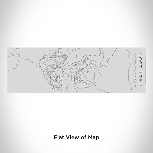 Rendered View of Lost Trail Ski Area Map Engraving on 10oz Stainless Steel Insulated Cup with Sipping Lid