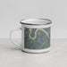 Left View Custom Loudon Tennessee Map Enamel Mug in Afternoon