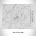 Rendered View of Loudon Tennessee Map Engraving on 20oz Stainless Steel Insulated Bottle with Bamboo Top