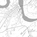 Loudon Tennessee Map Print in Classic Style Zoomed In Close Up Showing Details