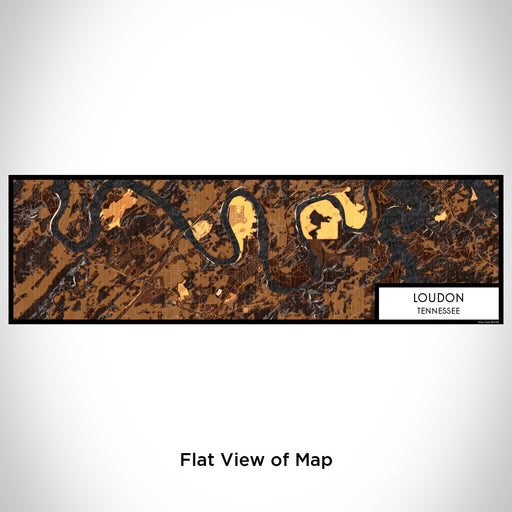 Flat View of Map Custom Loudon Tennessee Map Enamel Mug in Ember
