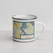 Right View Custom Loudon Tennessee Map Enamel Mug in Woodblock