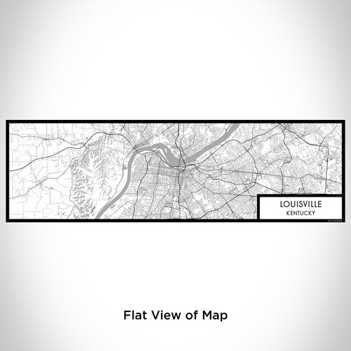 Flat View of Map Custom Louisville Kentucky Map Enamel Mug in Classic