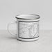 Left View Custom Louisville Kentucky Map Enamel Mug in Classic