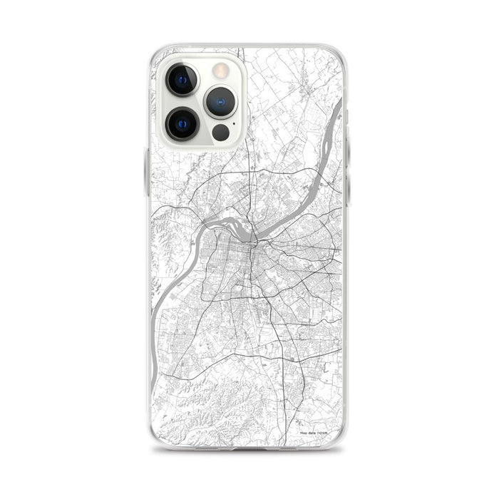 Custom Louisville Kentucky Map iPhone 12 Pro Max Phone Case in Classic