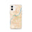 Custom Louisville Kentucky Map iPhone 12 Phone Case in Watercolor
