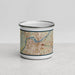 Front View Custom Louisville Kentucky Map Enamel Mug in Woodblock