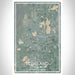 Loveland Colorado Map Print Portrait Orientation in Afternoon Style With Shaded Background