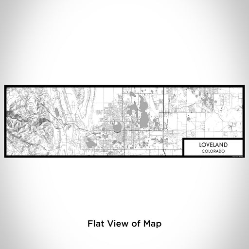 Flat View of Map Custom Loveland Colorado Map Enamel Mug in Classic
